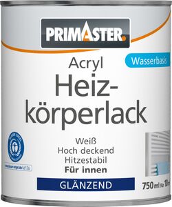 Primaster Acryl Heizkörperlack 750 ml, weiß, glänzend