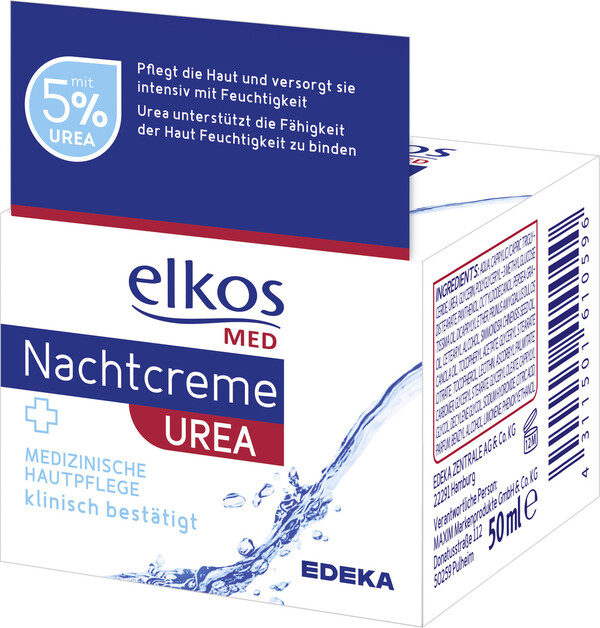 Bild 1 von Elkos Med Nachtcreme + Urea 50 ml