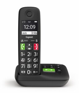 E290A Schnurlostelefon mit Anrufbeantworter schwarz