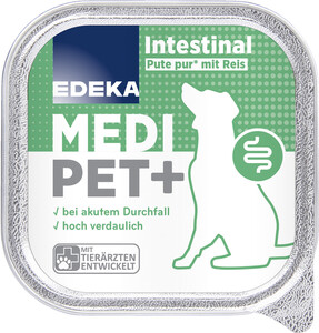 EDEKA Medi Pet+ Hund Intestinal Pute pur mit Reis 150G