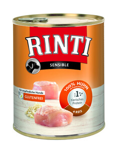 Rinti Sensible Hundenassfutter Huhn & Reis
, 
800 g