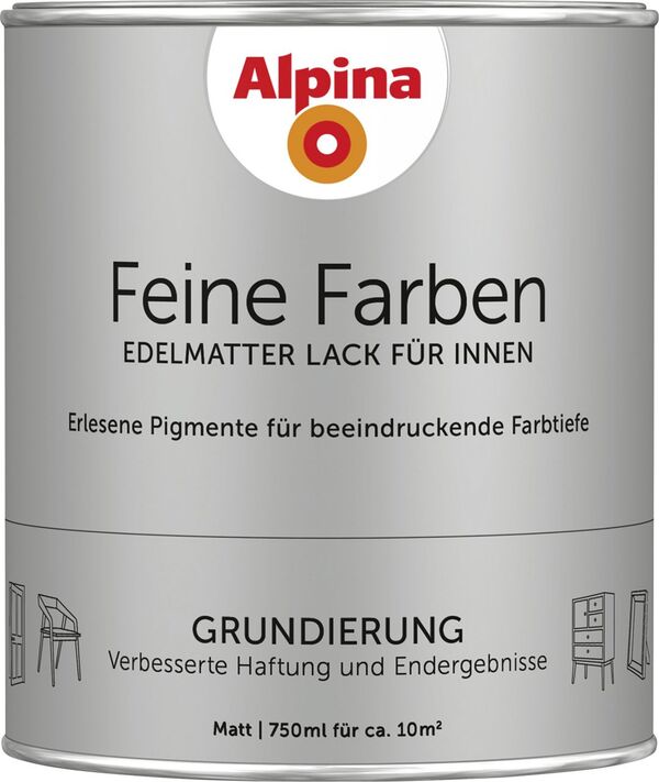 Bild 1 von Alpina Feine Farben Lack Grundierung 750ml weiß