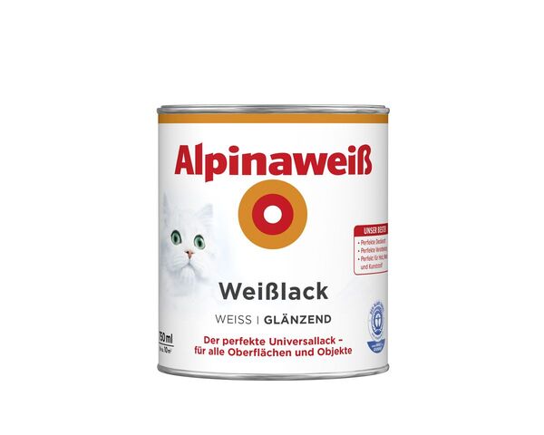Bild 1 von Alpinaweiß Weißlack 750 ml, alpinaweiß, glänzend