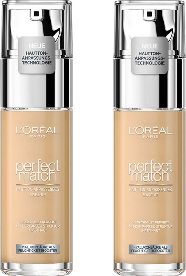 Bild 1 von L’Oréal Paris Perfect Match Make-Up 2.N Vanilla Doppelpack, 60 ml