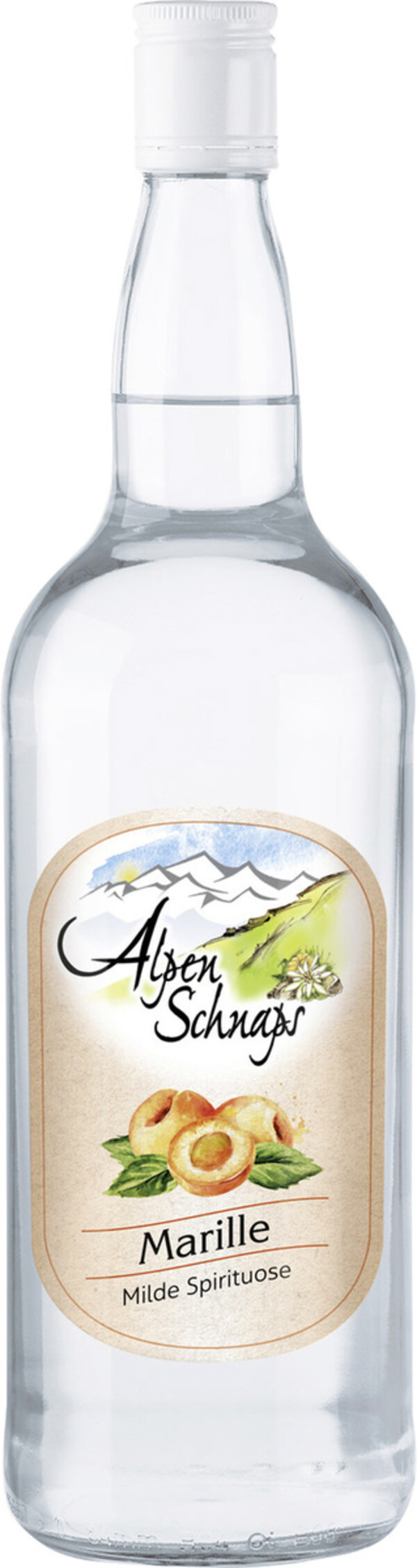 Bild 1 von Alpenschnaps Marille 35% 1l