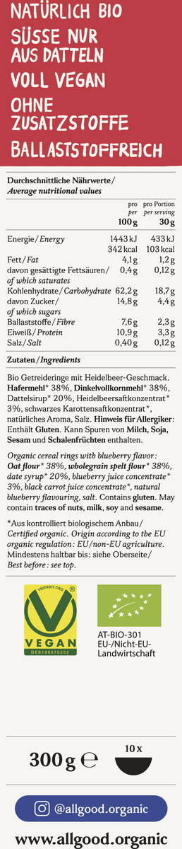 Bild 2 von All Good Bio Cerealien Berry, 300 g