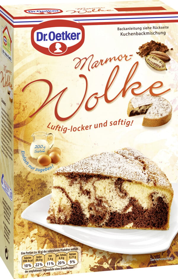 Bild 1 von Dr.Oetker Backmischung Marmor-Wolke 455 g