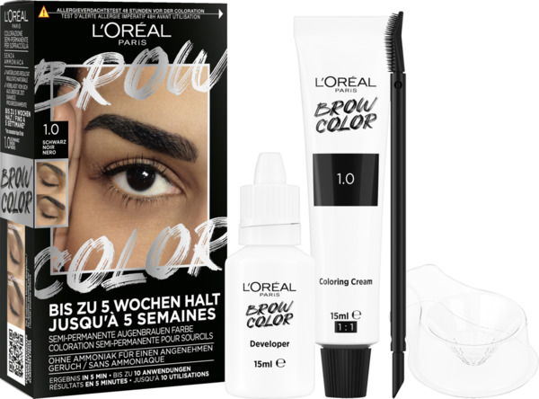 Bild 3 von L’Oréal Paris Brow Color Semi-Permanente Augenbrauenfarbe 1.0 Schwarz