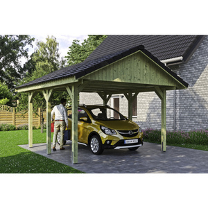 Carport »Wallgau«, Außenmaß BxT: 430 x 500 cm, grün