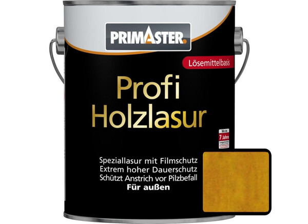 Bild 1 von Primaster Profi Holzschutzlasur
, 
kiefer seidenglänzend, 2,5 l