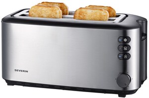 Severin AT 2509 Langschlitz-Toaster edelstahl/schwarz