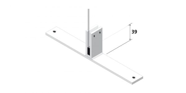 Bild 1 von Abstands-Set für Standfuß und Thekenhalter in Aluminium