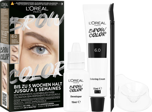 Bild 3 von L’Oréal Paris Brow Color Semi-Permanente Augenbrauenfarbe 6.0 Hellbraun