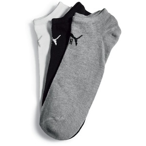 Puma Sneaker Socken, 3er Pack - schwarz/weiß/grau, Gr. 39/42