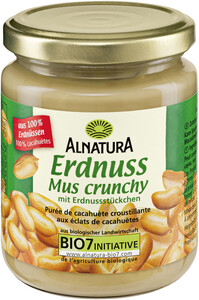 Alnatura Bio Erdnussmus Crunchy 250g