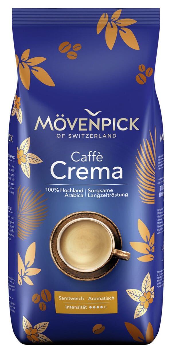 Bild 1 von Mövenpick Café Crema ganze Bohnen 1 kg