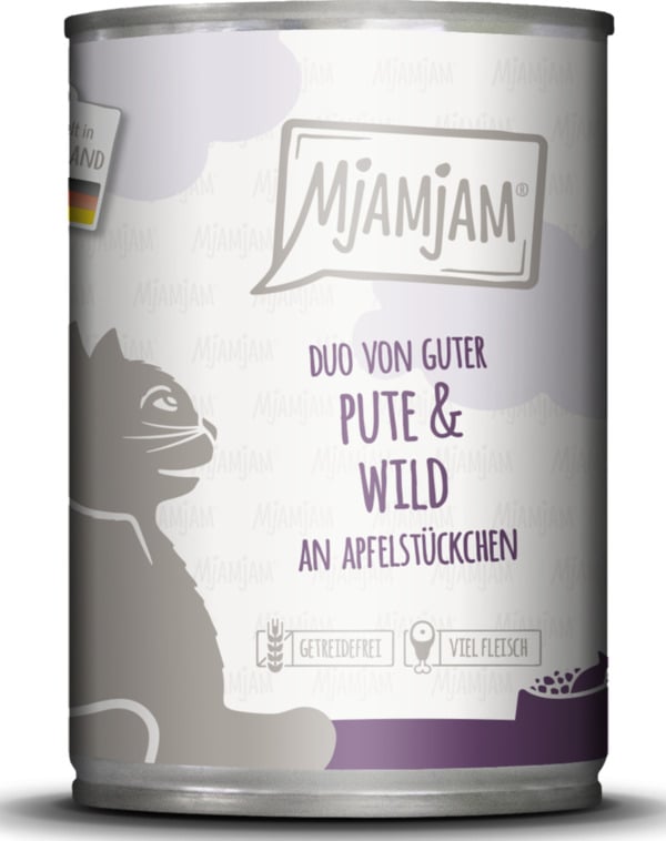 Bild 1 von MjAMjAM Duo von Pute & Wild an Apfelstückchen 400g, 400 g