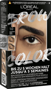 L’Oréal Paris Brow Color Semi-Permanente Augenbrauenfarbe 1.0 Schwarz