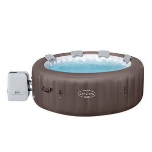 Bestway Whirlpool 'LAY-Z-SPA® Dominica HydroJet™' braun/weiß Ø 196 x 71 cm