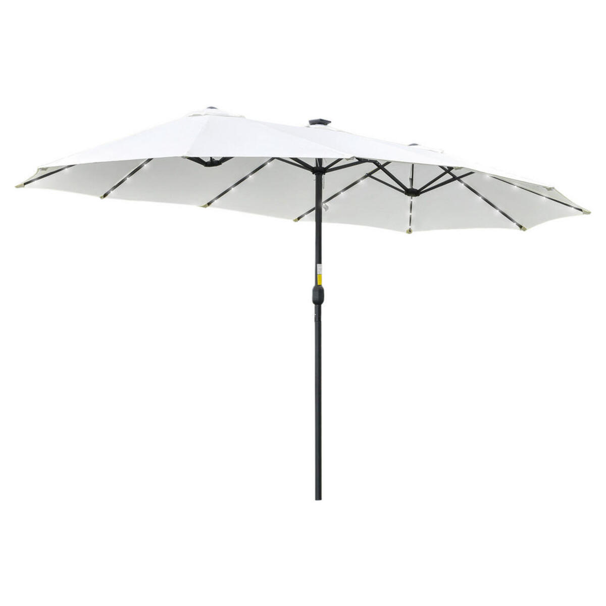 Bild 1 von Outsunny Sonnenschirm mit Solar-LED-Leuchte bunt Polyester B/H/L: ca. 265x240x450 cm