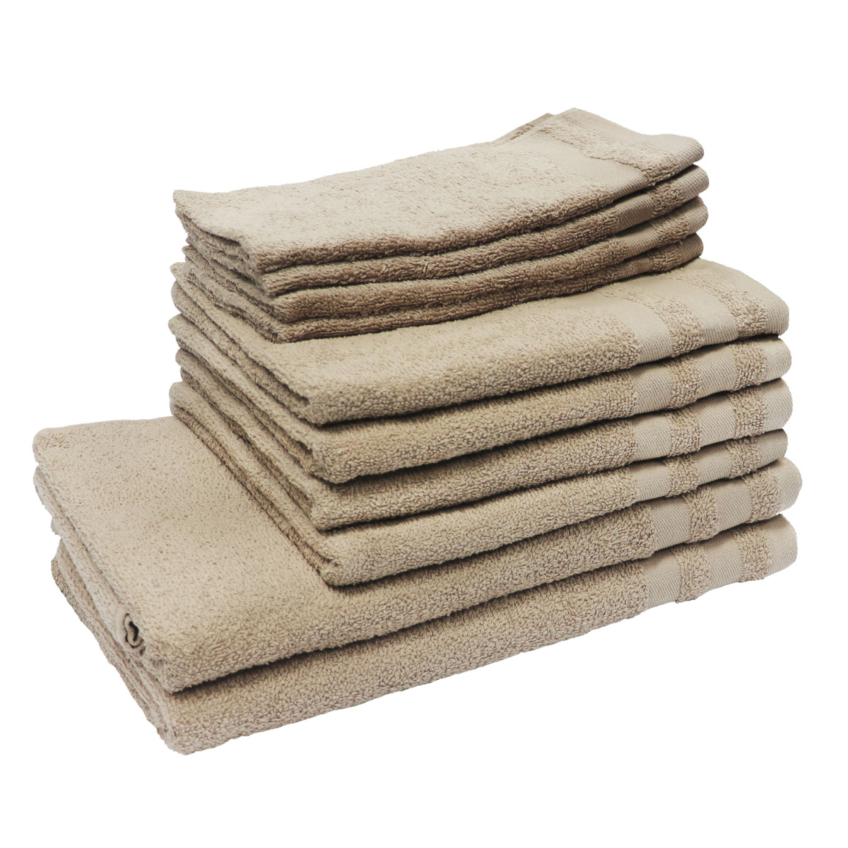 Bild 1 von Handtuch Basic, 10er Set, beige