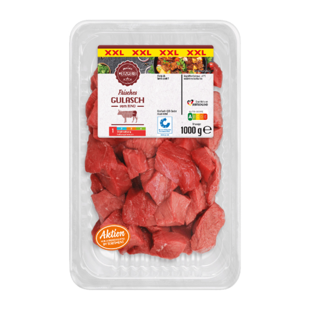 Bild 2 von MEINE METZGEREI Gulasch XXL 1kg