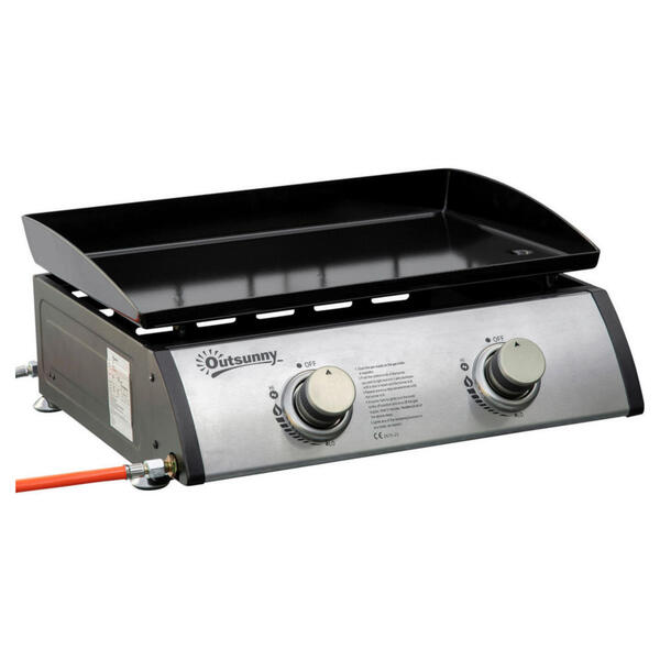 Bild 1 von Outsunny Gasgrill Stahl B/H/L: ca. 46x21x48,5 cm