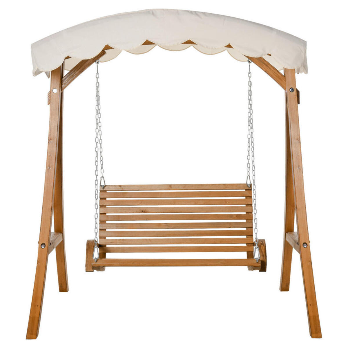 Bild 1 von Outsunny Hollywoodschaukel sand Polyester B/H/L: ca. 128x183x170 cm