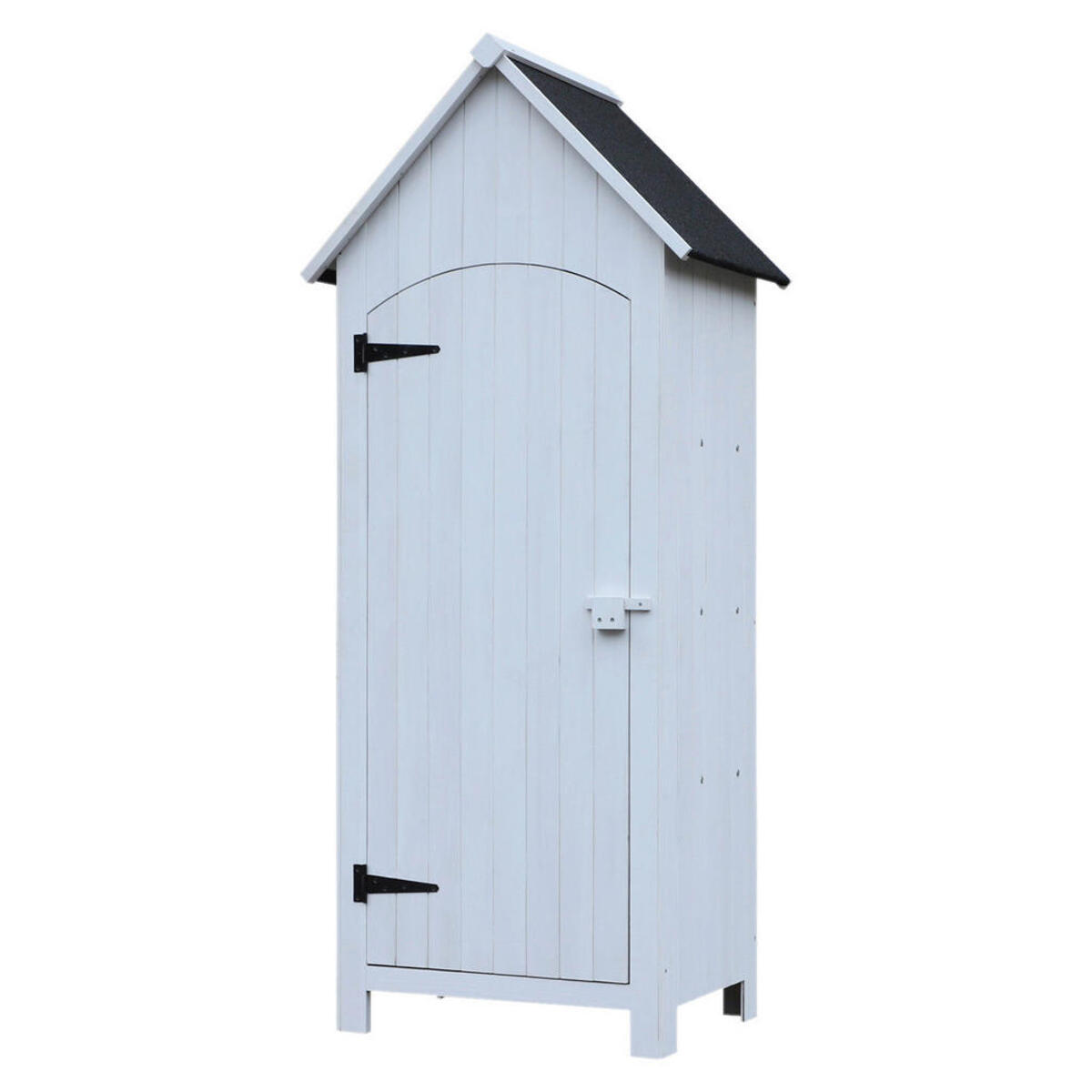 Bild 1 von Outsunny Gartenschrank weiß Holz B/H/L: ca. 54,2x179,5x77,5 cm