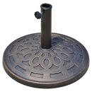 Bild 1 von Outsunny Sonnenschirmfuß rund bronze Stahl H/D: ca. 34x48,5 cm
