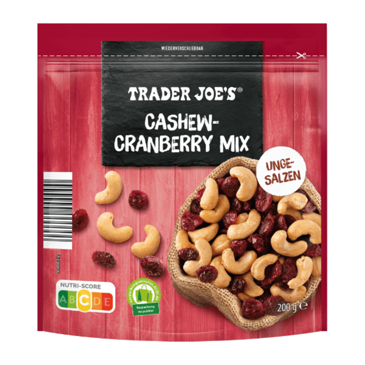 Bild 1 von TRADER JOE’S Cashew-Cranberry-Mix 200g