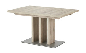 Säulentisch ausziehbar holzfarben Maße (cm): B: 80 H: 75 Tische
