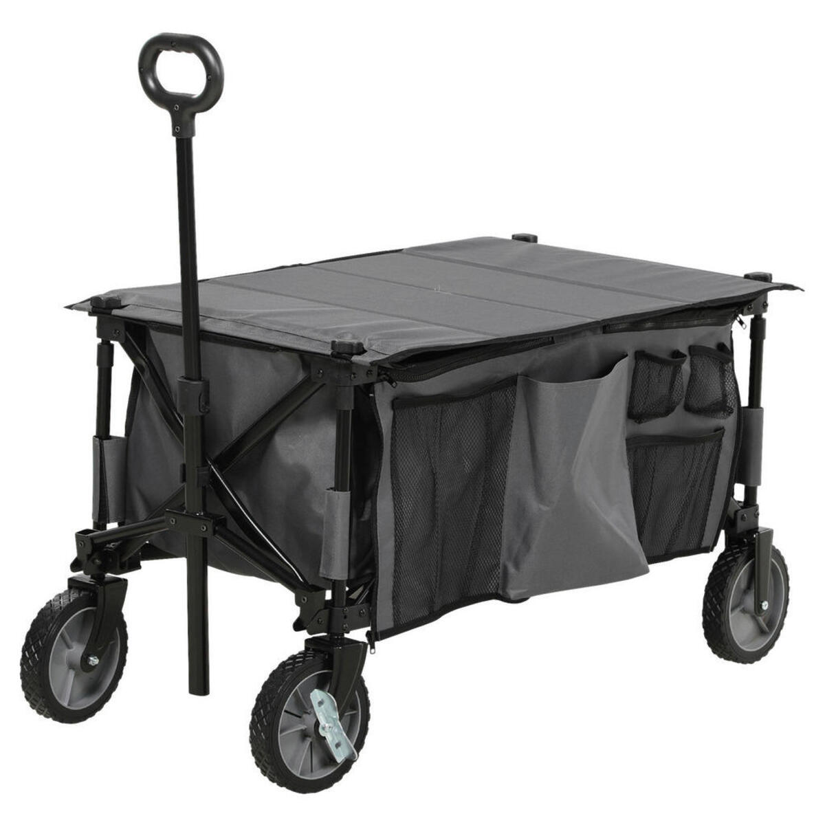 Bild 1 von Outsunny Bollerwagen dunkelgrau B/H/L: ca. 55x93x108 cm