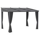 Bild 1 von Outsunny Pergola mit Schiebeelementen grau Polyester B/H/L: ca. 255x242x365 cm