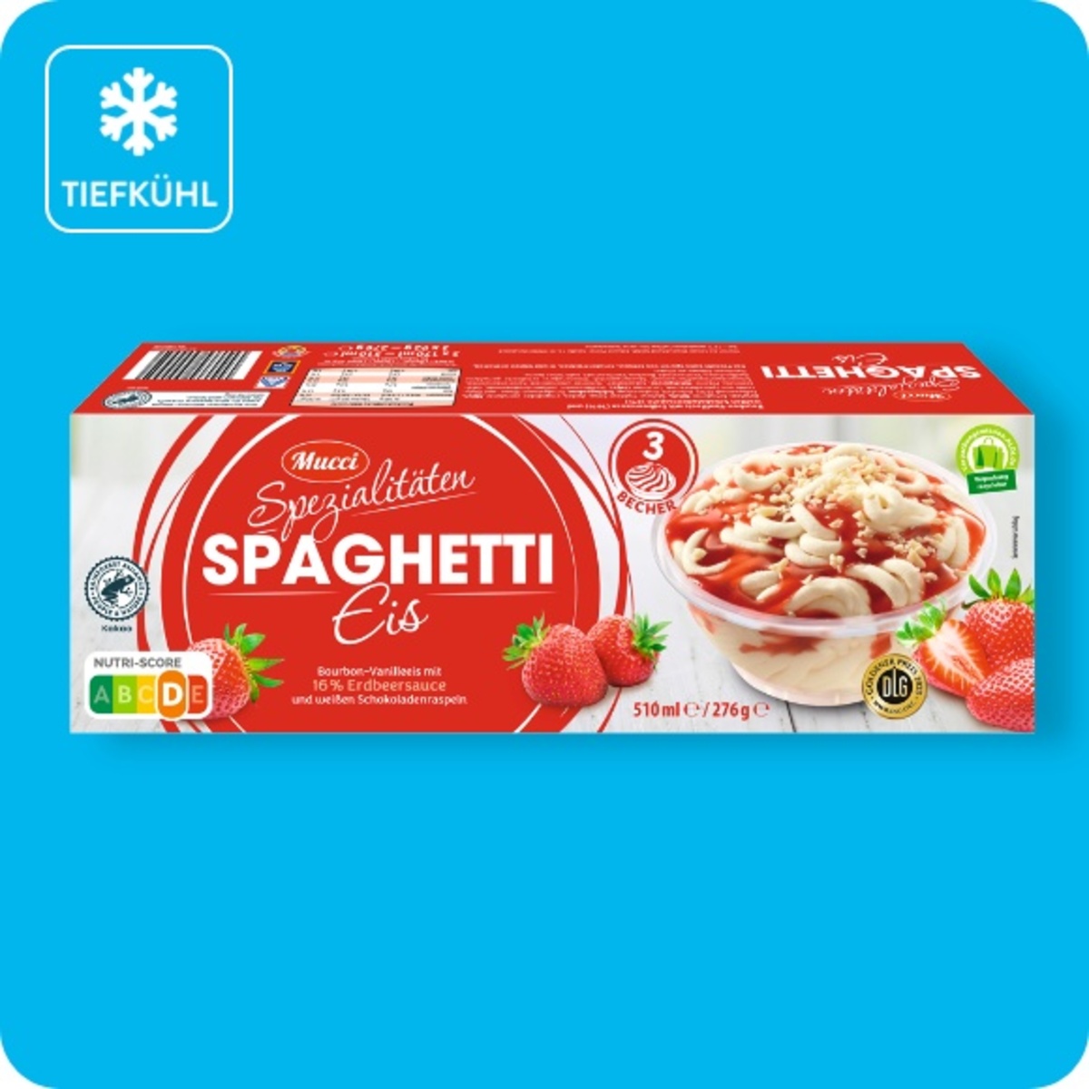 Bild 1 von MUCCI Spezialitätenbecher, Spaghetti-Eis oder Amarena-Kirsch