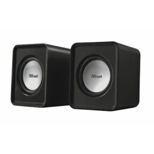 Trust Leto Stereo Lautsprecher für PC & Notebook, Sound via Klinke, Power via USB, schwarz