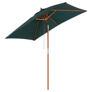 Outsunny Sonnenschirm grün Polyester B/H/L: ca. 150x230x200 cm