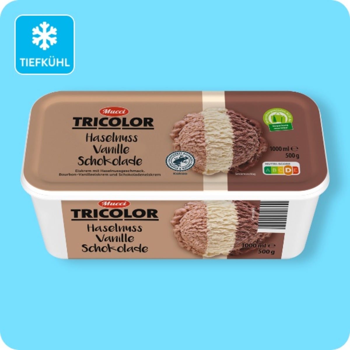 Bild 1 von MUCCI Eisschale Tricolor, versch. Sorten