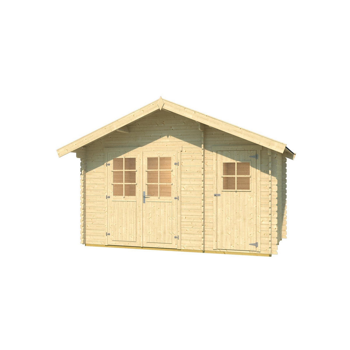 Bild 1 von Weka Gartenhaus '253' Gr. 1 natur 420 x 260 x 270 cm, Rahmen-Doppeltür