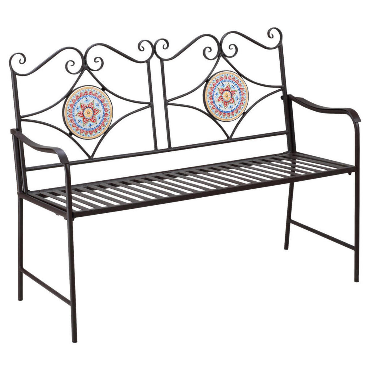 Bild 1 von Outsunny Gartenbank braun Stein B/H/L: ca. 52x93x121 cm