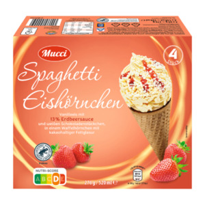 Spaghetti-Eishörnchen 520ml