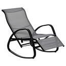 Bild 1 von Outsunny Schaukelstuhl grau Metall B/H/L: ca. 64x96,5x90 cm