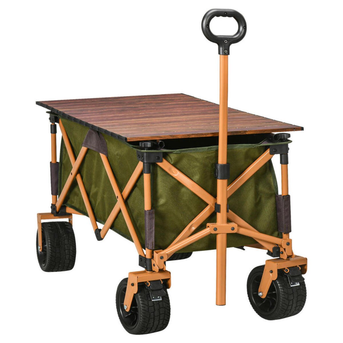 Bild 1 von Outsunny Bollerwagen grün B/H/L: ca. 55x93x108 cm