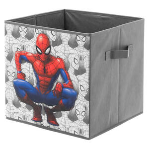 Stoffbox Spiderman grau