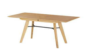 Esstisch ausziehbar - holzfarben - 90 cm - 75 cm - Tische
