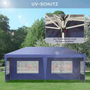 Bild 1 von Outsunny Faltpavillon blau Polyester B/H/L: ca. 295x270x585 cm