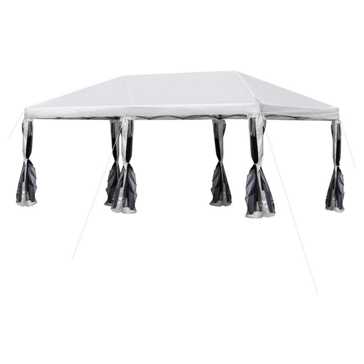 Bild 1 von Outsunny Pop-Up-Pavillon cremeweiß Stahl B/H/L: ca. 295x250x590 cm