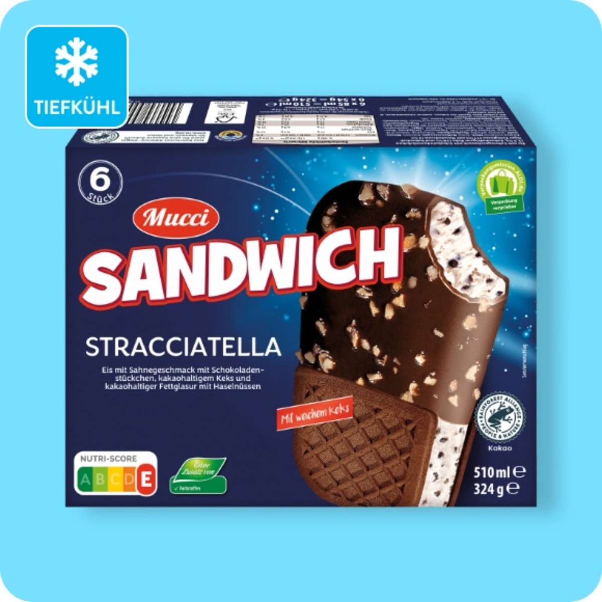 Bild 1 von MUCCI Sandwich, Stracciatella