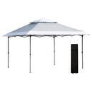 Bild 1 von Outsunny Pop-Up-Pavillon grau Stahl B/H/L: ca. 350x298x350 cm