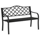 Bild 1 von Outsunny Gartenbank schwarz Eisen B/H/L: ca. 58,5x89x128 cm